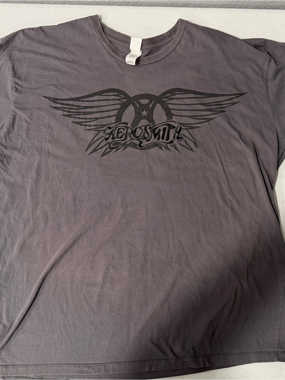 Gray Graphic Crewneck T-Shirt